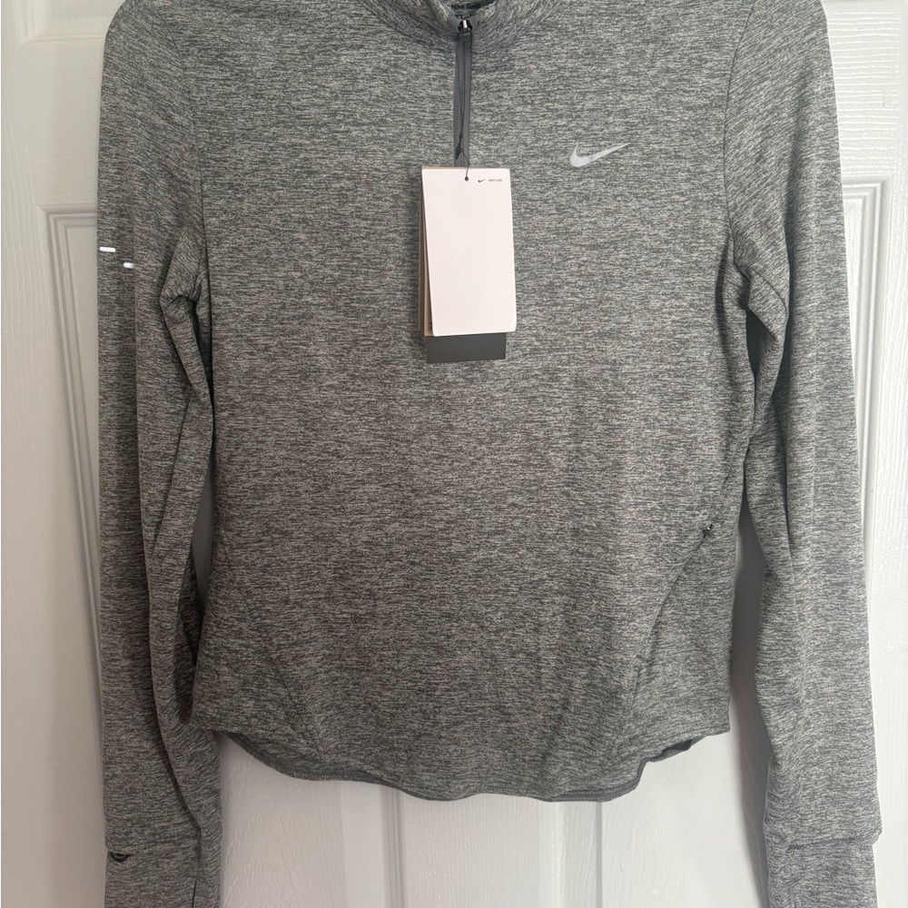 Nike Swift Women's Heather Gray Quarter-Zip Sweatshirt xs
